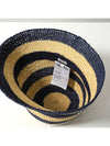 Logo Striped Woven Fabric Bucket Hat Blue Beige - MIU MIU - BALAAN 4