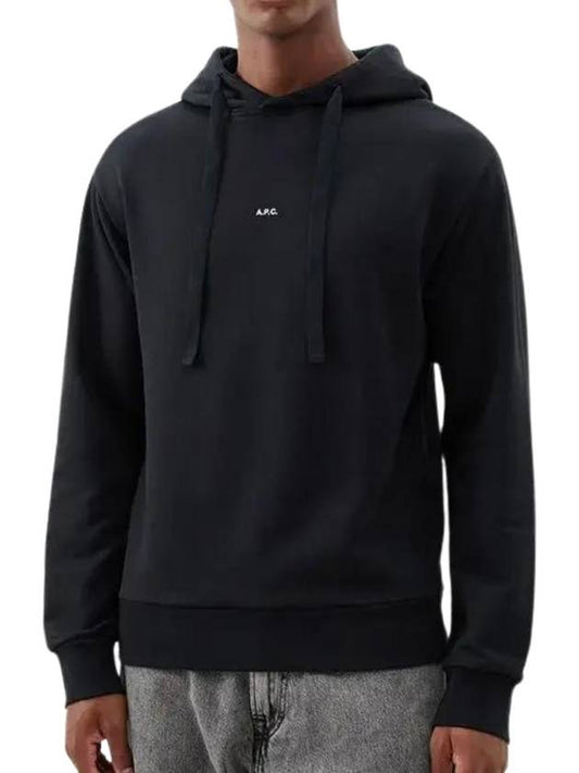 Larry Small Logo Hoodie Black - A.P.C. - BALAAN 2