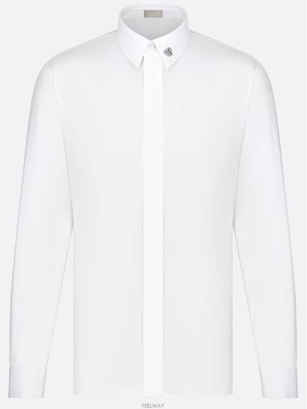 Bee Jewel Long Sleeve Shirt White - DIOR - BALAAN 2