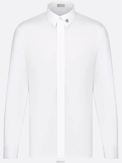 Bee Jewel Long Sleeve Shirt White - DIOR - BALAAN 2