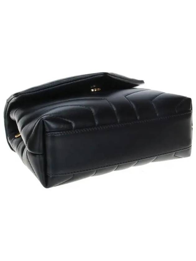 Loulou Toy Matelasse Shoulder Bag Black - SAINT LAURENT - BALAAN 6