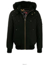 Ballistic Bomber Jacket Black Fox Fur Gold Metal Black - MOOSE KNUCKLES - BALAAN 8