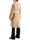 Georgia Belt Reversible Wool Single Coat Beige - MAX MARA - BALAAN 5