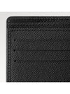 Multiple Taiga Leather Half Wallet Black - LOUIS VUITTON - BALAAN 4