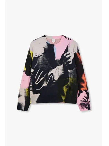 Drawing print cotton knit multi - PAUL SMITH - BALAAN 1