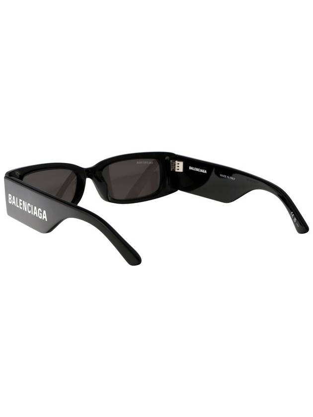 Eyewear Logo Print Rectangular Frame Sunglasses Black - BALENCIAGA - BALAAN 5