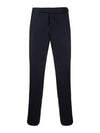 Low Rise Side Tab Wool Slacks Navy - THOM BROWNE - BALAAN 2