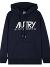 Women s Logo Blue Hoodie HOIW 409B - AUTRY - BALAAN 3