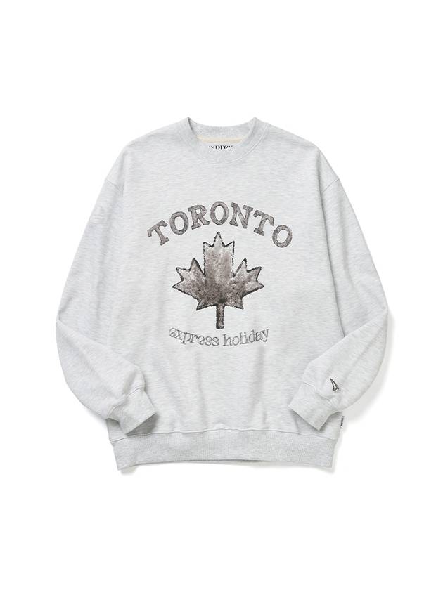 Toronto Landmark Sweatshirt White Melange - EXPRESSHOLIDAY - BALAAN 2