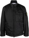 Men's Waffen Patch Membrana 3L TC Nylon Jacket Black - STONE ISLAND - BALAAN 1