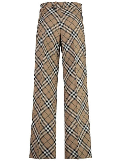 Burberry Wool Blend Trousers - BURBERRY - BALAAN 2