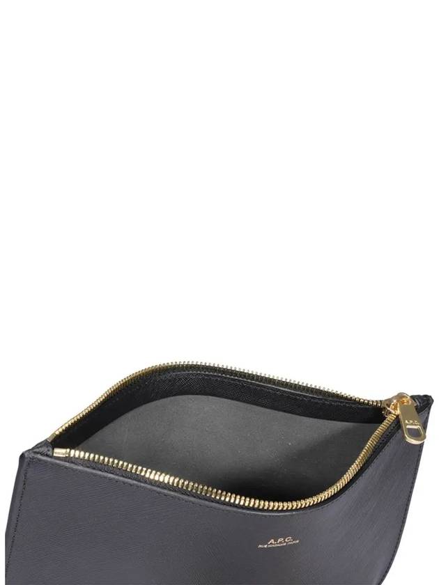 Half Moon Sarah Clutch Bag Black - A.P.C. - BALAAN 5