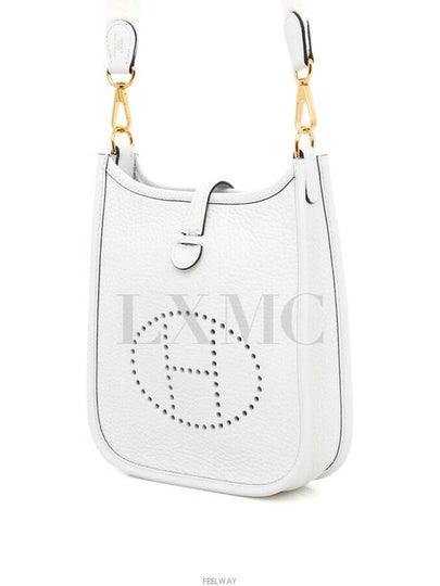 New White Evelyn 16 TPM Mini Cross Messenger - HERMES - BALAAN 2