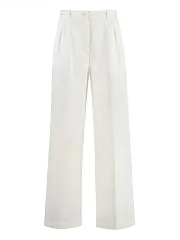 White cotton straight pants - A.P.C. - BALAAN 1