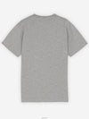 Fox Stamp Logo Classic Short Sleeve T-Shirt Grey - MAISON KITSUNE - BALAAN 3