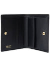 Leather Wallet Black - PRADA - BALAAN 5