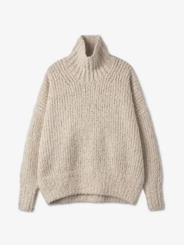 Turtleneck knit oatmeal 223567324199 - TOTEME - BALAAN 2