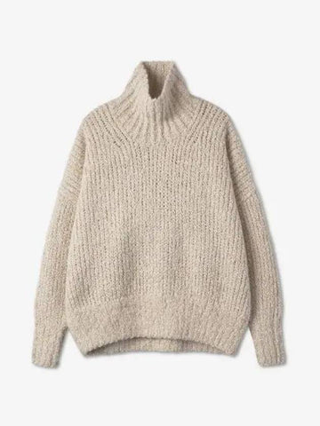 Turtleneck knit oatmeal 223567324199 - TOTEME - BALAAN 1