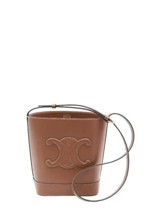 Coeur Triomphe Calfskin Small Bucket Bag Tan - CELINE - BALAAN 2