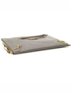 390186 Gray Leather Gold Classic Metal Edge Motor Clutch - BALENCIAGA - BALAAN 6