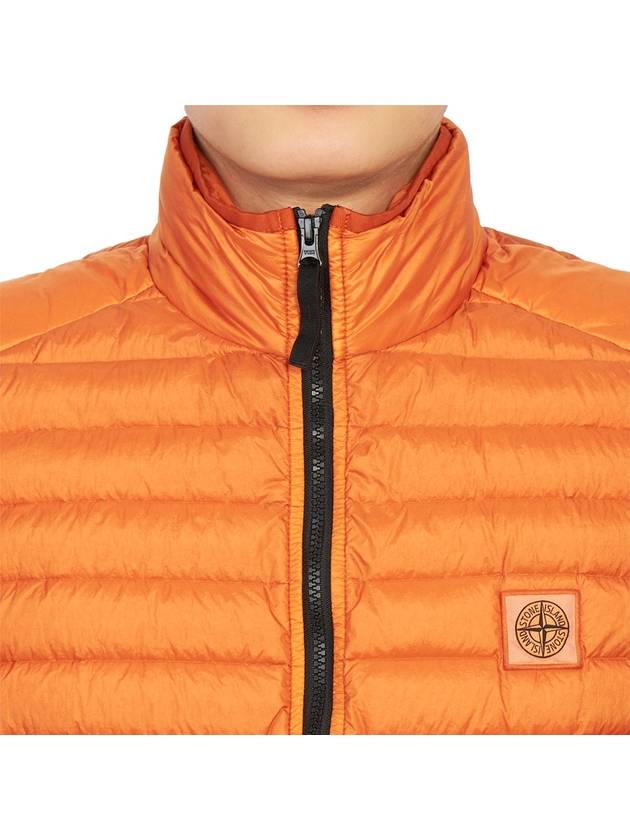 Loom Woven Chambers Recycled Nylon Down Padding Vest Orange - STONE ISLAND - BALAAN 8