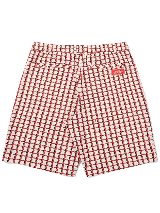 Team graphic pattern half pants RED MAN - MALBON GOLF - BALAAN 2