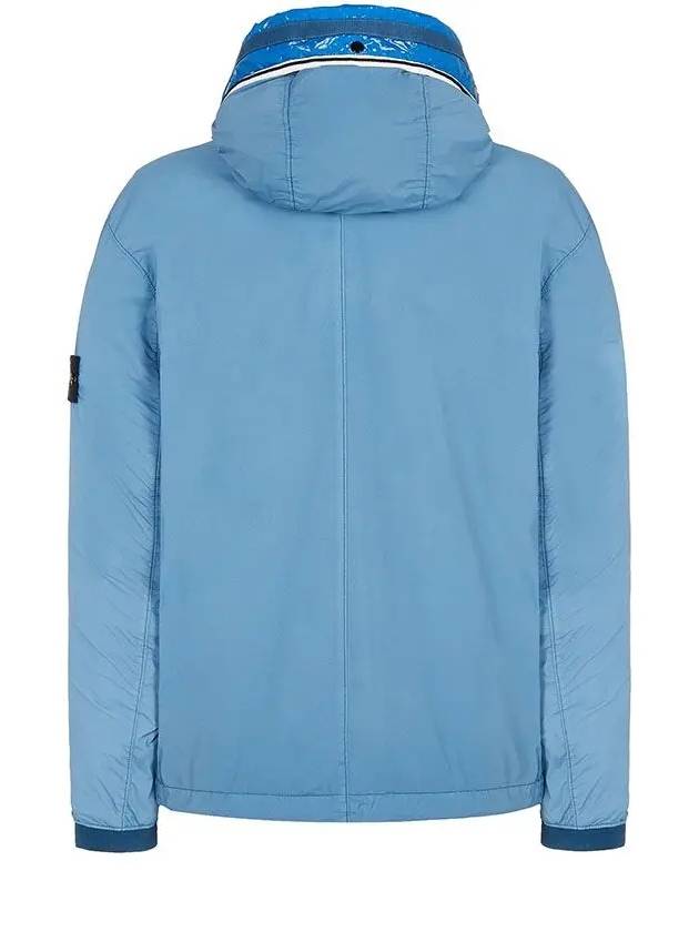 Wappen Patch Skin Touch Nylon Hooded Jacket Blue - STONE ISLAND - BALAAN 3