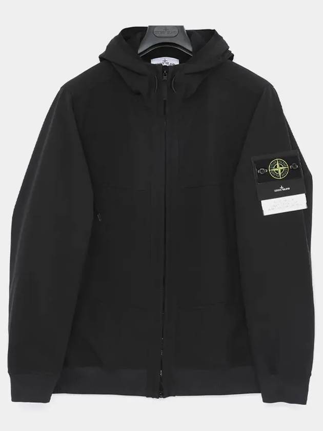 Technology Recycled Polyester Hooded Jacket Black - STONE ISLAND - BALAAN 4