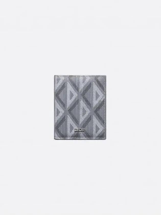 CD Diamond Canvas Half Wallet Grey - DIOR - BALAAN 2