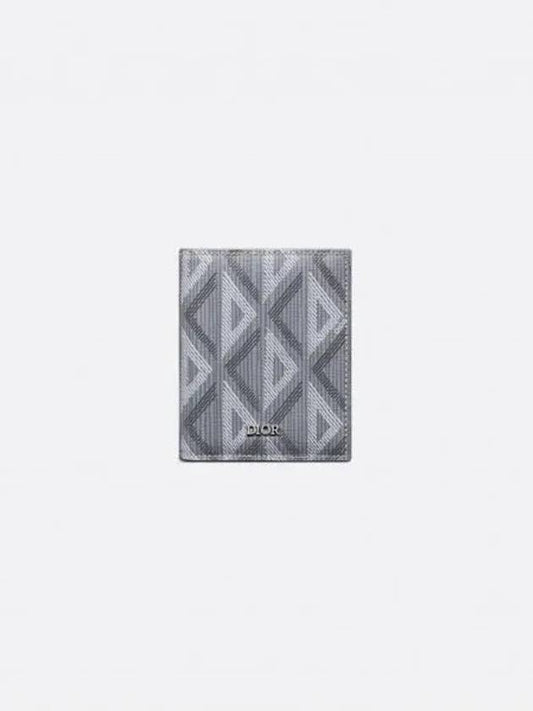 CD Diamond Canvas Half Wallet Grey - DIOR - BALAAN 2