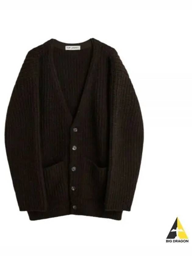 COLOSSAL CARDIGAN Welsh Black Albion Wool W4233CW Colossal Wool Cardigan - OUR LEGACY - BALAAN 2