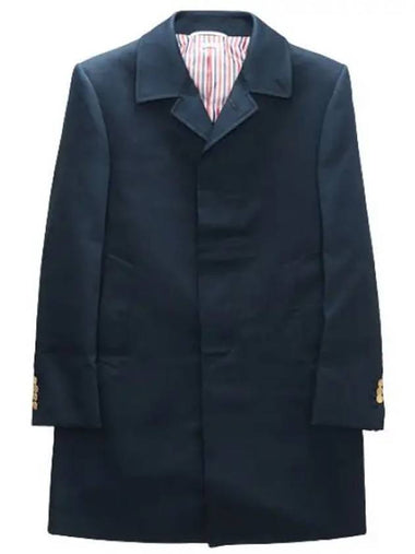 Balmacan collar macintosh overcoat - THOM BROWNE - BALAAN 1