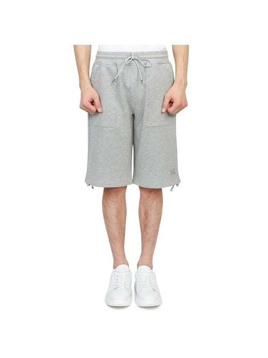 Men's Logo Cotton Shorts Grey - CP COMPANY - BALAAN 1