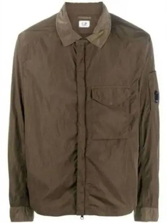 Chrome R Overshirt Zip-up Jacket Green - CP COMPANY - BALAAN 2