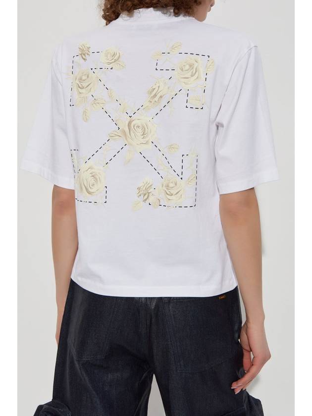 Off-White Printed T-shirt, Women's, White - OFF WHITE - BALAAN 4