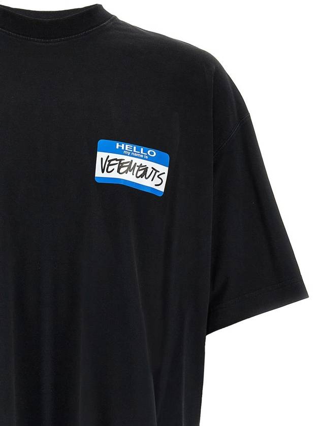 Vetements 'My Name Sticker' T-Shirt - VETEMENTS - BALAAN 3