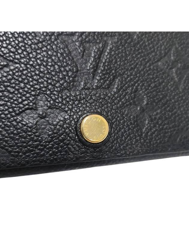 Monogram Embossed Leather Card Wallet Black - LOUIS VUITTON - BALAAN 7