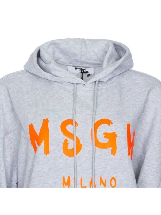 Milan Logo Hoodie Gray 3340MM515F - MSGM - BALAAN 8