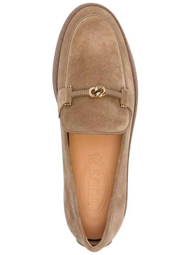 Tod'S Cord Weaving T Ring Suede Loafers Shoes - TOD'S - BALAAN 4