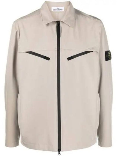 Light Soft Shell Shirt Jacket Dove Grey - STONE ISLAND - BALAAN 2