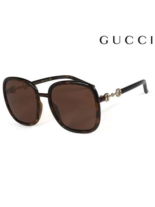 Eyewear Square Acetate Sunglasses Brown - GUCCI - BALAAN 2