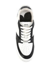 New Lace-Up Arcade Low-Top Sneakers Black White - AMI - BALAAN 5