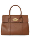 Bayswater Natural Grain Tote Bag Oak - MULBERRY - BALAAN 3