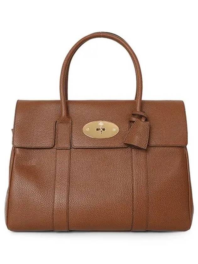 Bayswater Natural Grain Tote Bag Oak - MULBERRY - BALAAN 2