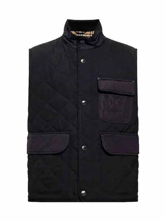 Diamond Quilted Thermoregulated Vest Black - BURBERRY - BALAAN 2