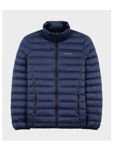 MEN Quilted high neck basic lightweight down jacket NAVY - MERRELL - BALAAN 1