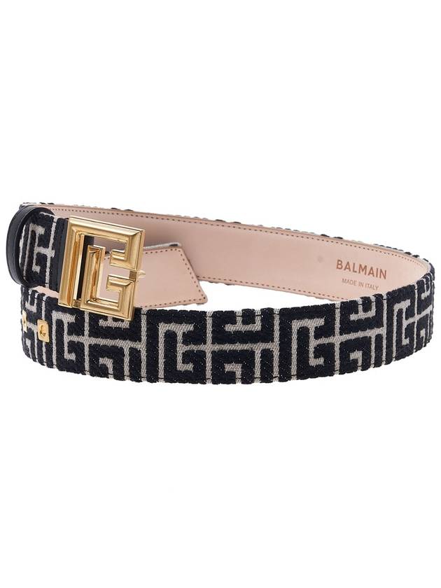 Jacquard fabric belt AN1WJ084 TJMA GFE - BALMAIN - BALAAN.