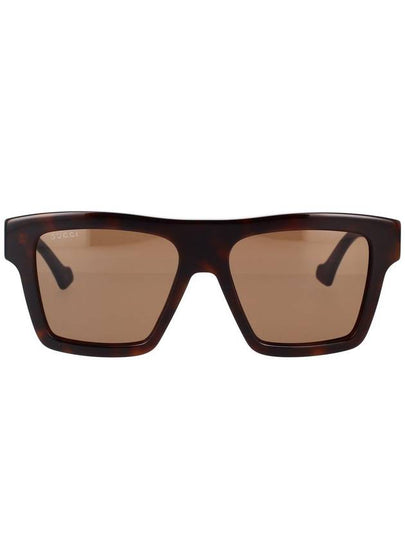 Eyewear Square Frame Sunglasses Havana - GUCCI - BALAAN 2