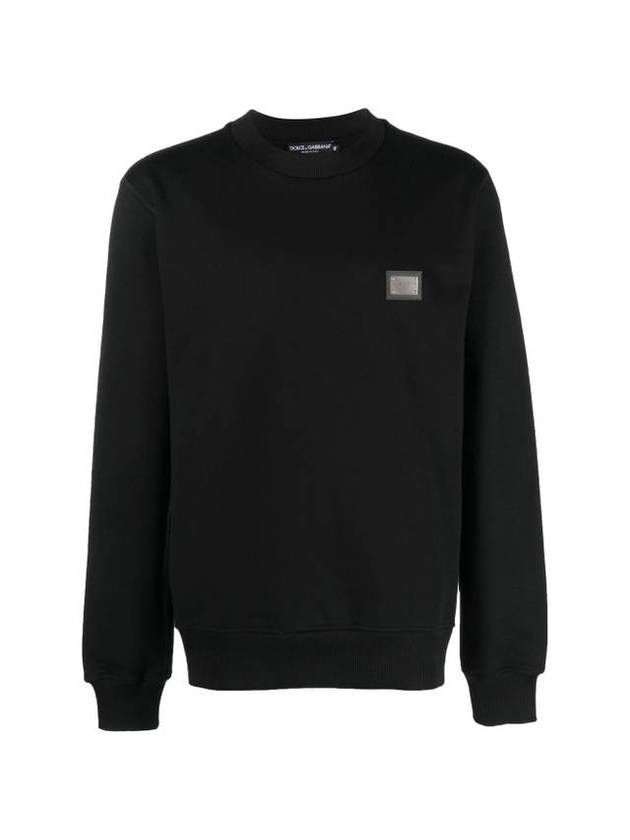 Jersey Brand Tag Sweatshirt Black - DOLCE&GABBANA - BALAAN 1