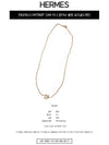 Mini Pop H Pendant Rose Gold & Blanc - HERMES - BALAAN 3